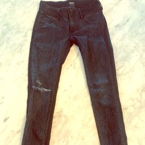 Hudson snakeskin print jeans! Size 25